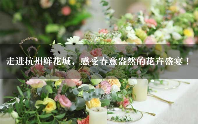 走进杭州鲜花城，感受春意盎然的花卉盛宴！